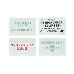 Rare WES ANDERSON Asteroid City Movie Themed Letterpress Postcard